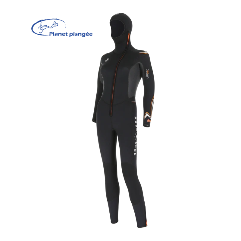 Combinaison 6mm Femme Dive Aqualung Taille L Cagoule Attenante – Image 2